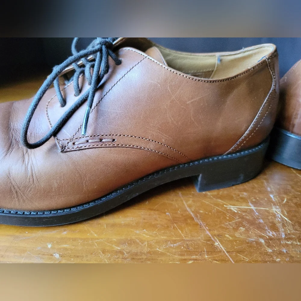 Cole Haan Grand 360 Men's Size 8M Brown Leather Dress Oxford Shoes C32352